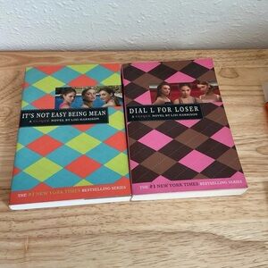 2 Clique Novels Books 2 & 3 Harrison Dial L For Loser & It's Not Easy Being Mean